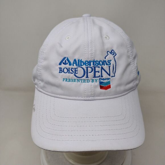 Albertson's Boise Open Presented by Chevron Slideback Hat White OS Polyester - Picture 2 of 9